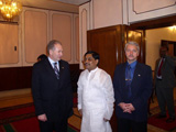 с Баркатуллой Булу, вторым человеком в Минторге Бангладеш, и министром экономики Татарстана Х.Салиховым!