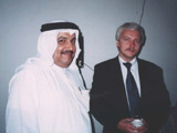 На дипломатической тусовке, рядом - Временный поверенный Катара. По пьяни предлагал мне сделать обрезание и перейти в ислам, я сказал в ответ, что агностик и атеист по жизни и гордо, но вежливо отказался